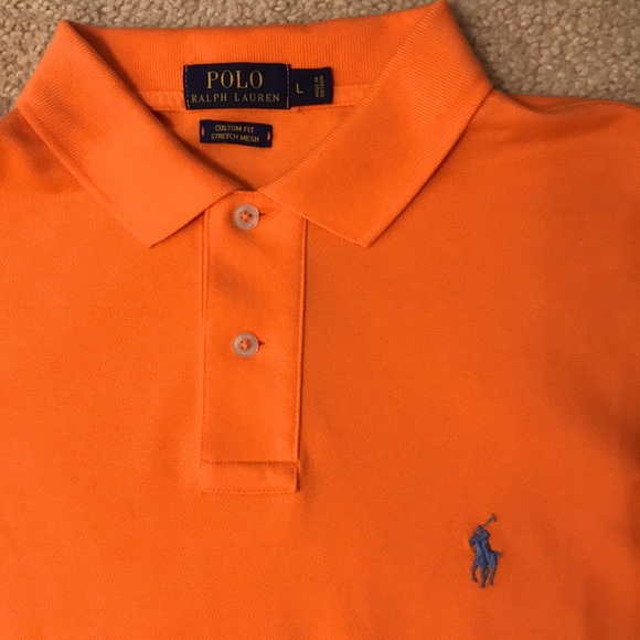 🏇POLO BY RALPH LAUREN🏇 SIZE L🐎 VIBRANT ORANGE🍊 - Picture 5 of 8
